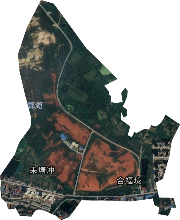 酃湖渔场卫星图