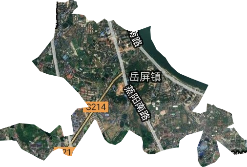 黄茶岭街道卫星图