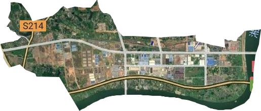 白沙洲工业园卫星图