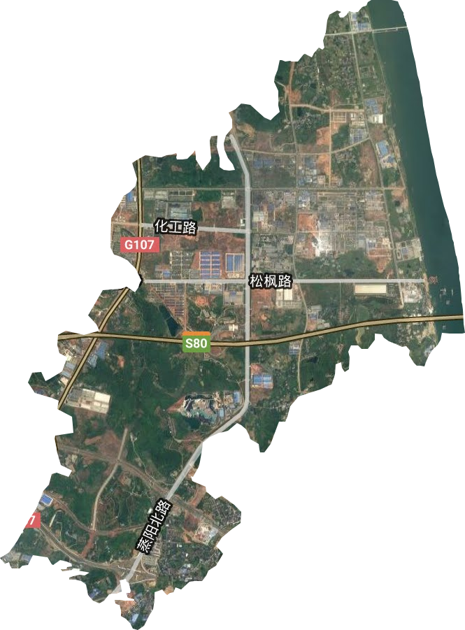 松木工业园卫星图