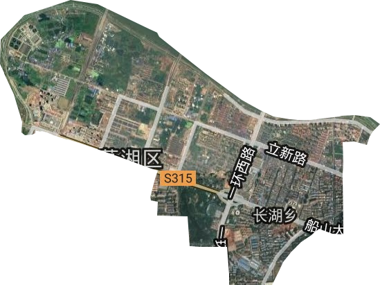 长湖乡卫星图