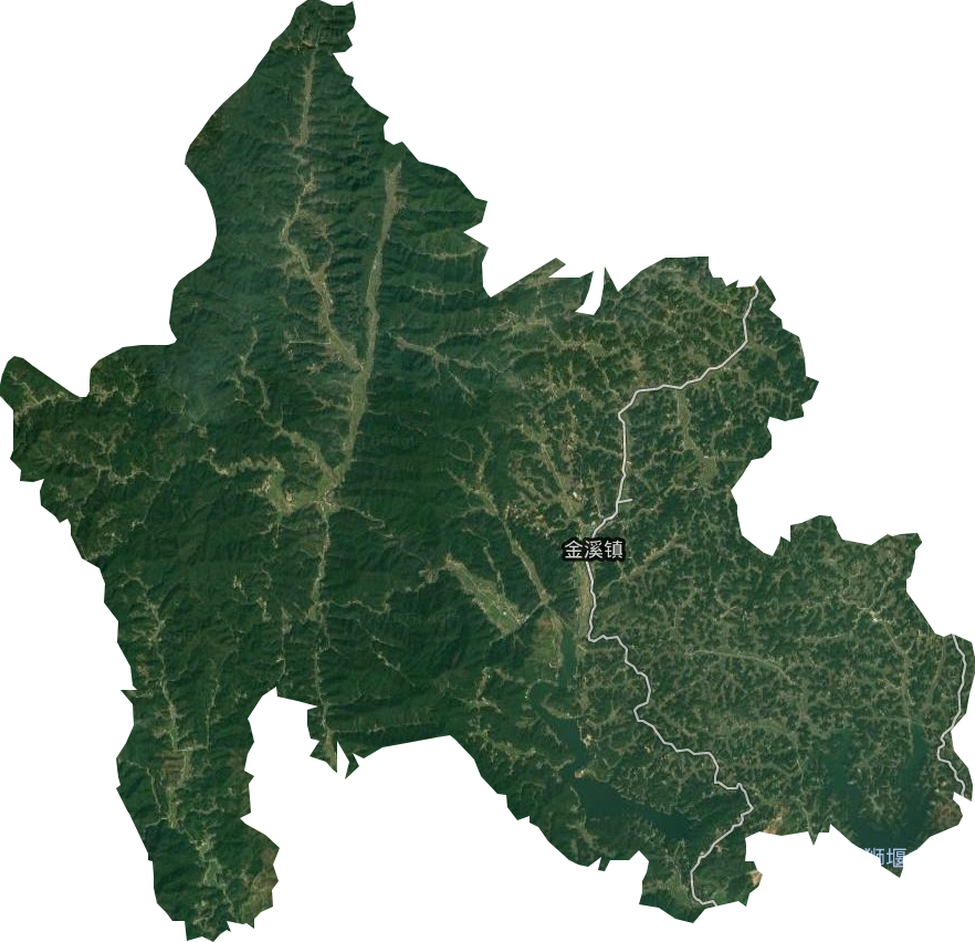 金溪镇卫星图