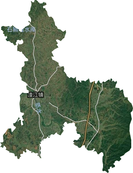 渣江镇卫星图