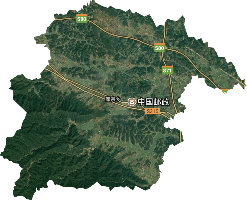 库宗桥镇卫星图