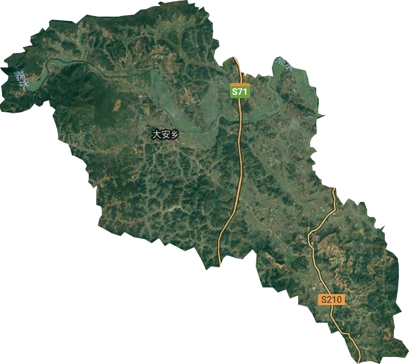 大安乡卫星图