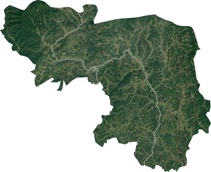 溪江乡卫星图