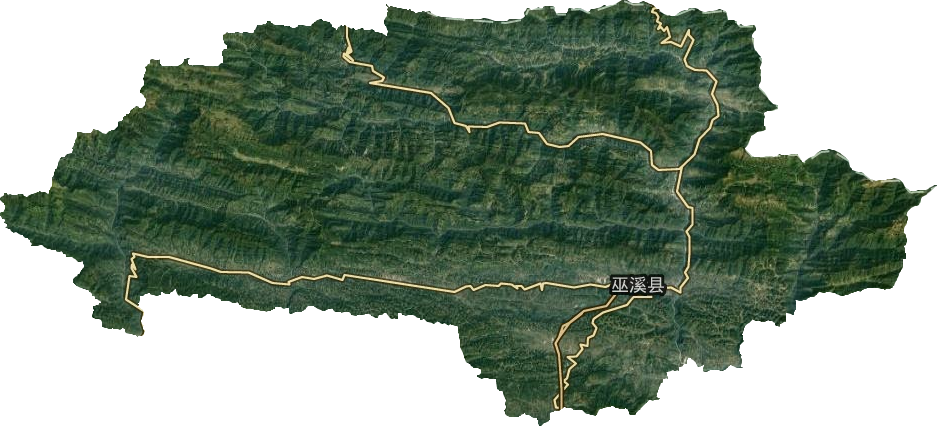 巫溪县卫星图