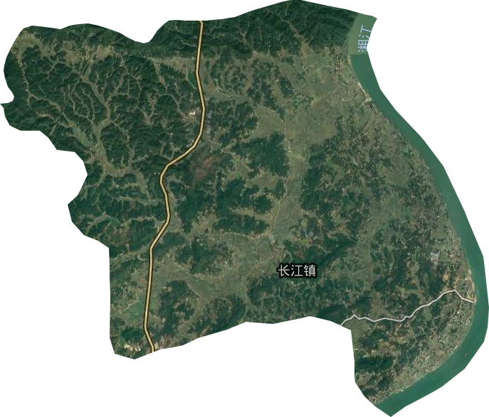 长江镇卫星图