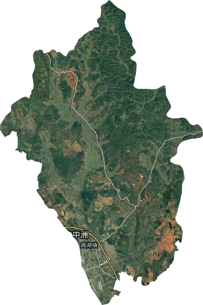 高湖镇卫星图