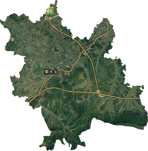 栗木乡卫星图