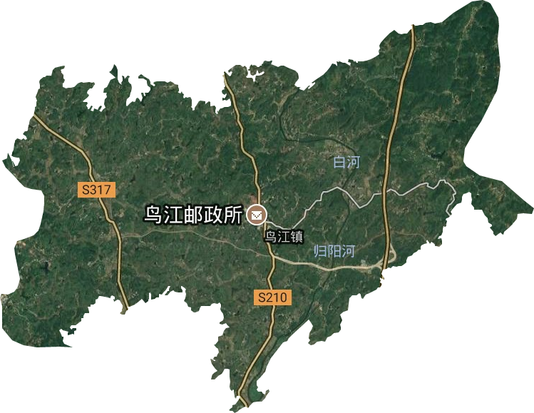 鸟江镇卫星图