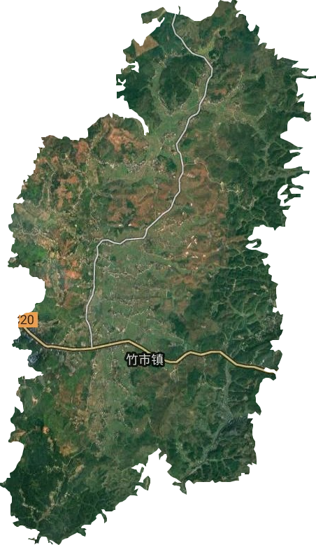 竹市镇卫星图