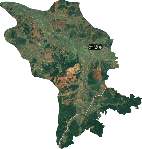 洲陂乡卫星图