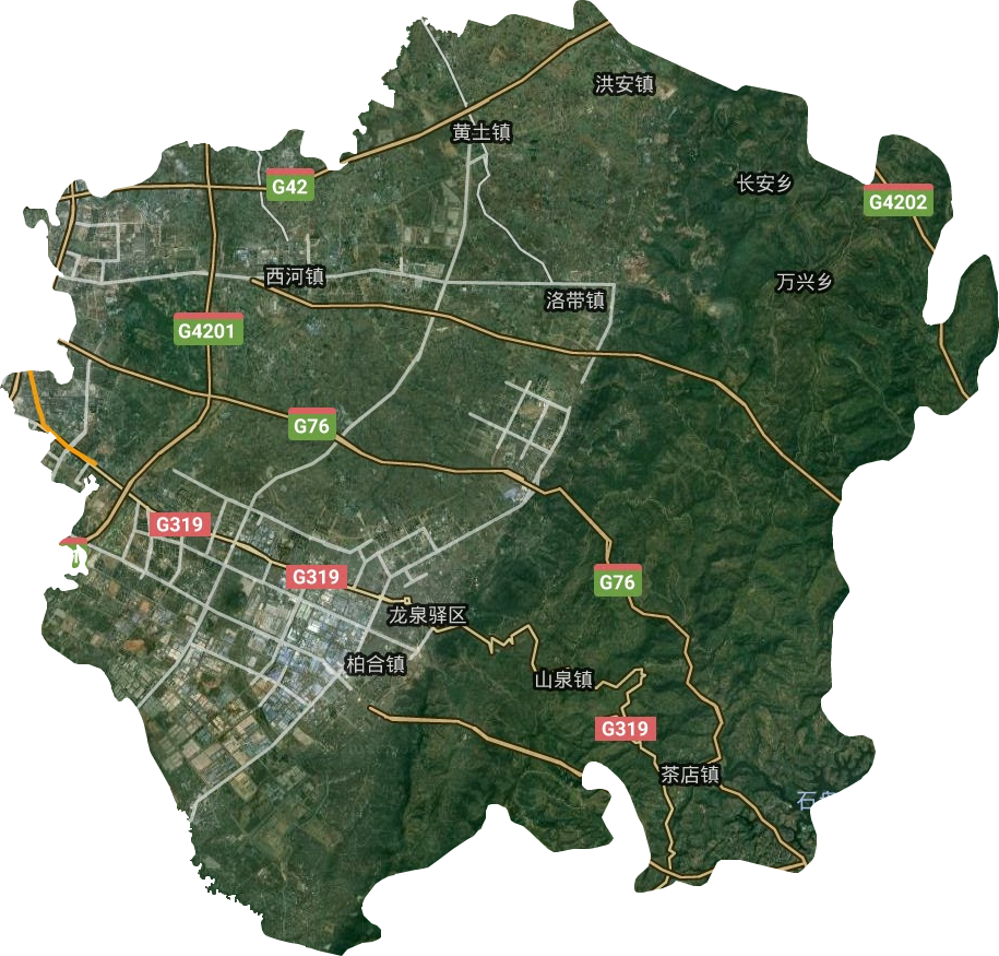 龙泉驿区卫星图高清版大图