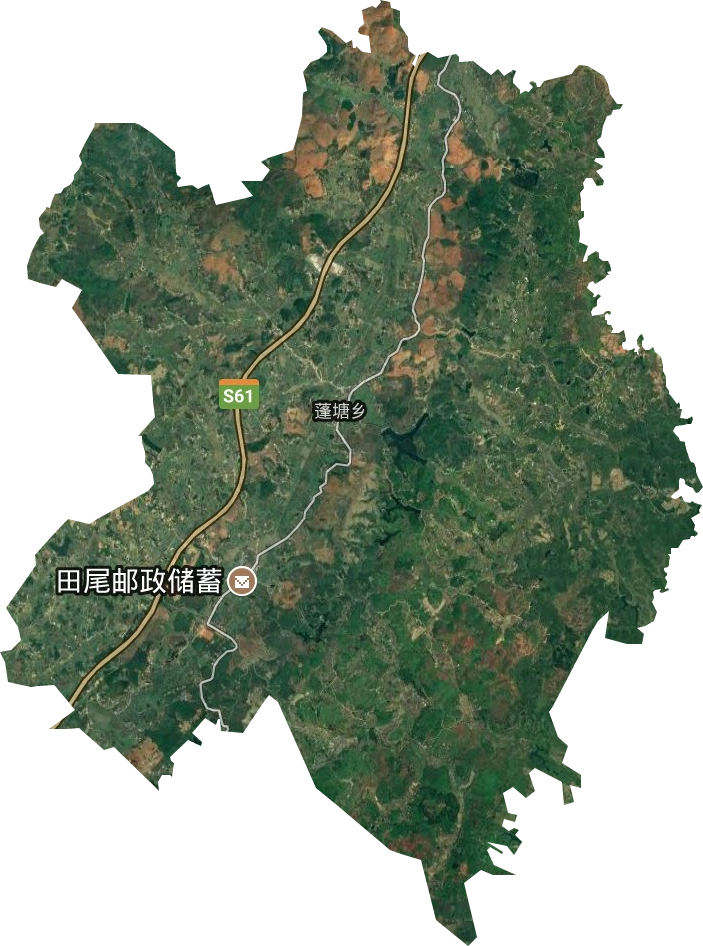 蓬塘乡卫星图