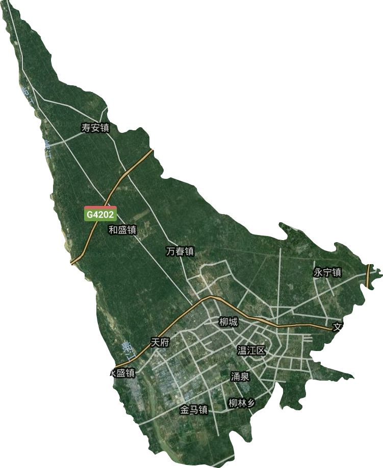 温江区卫星图