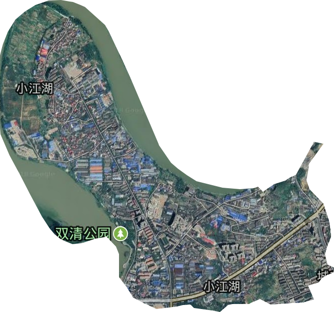 小江湖街道卫星图