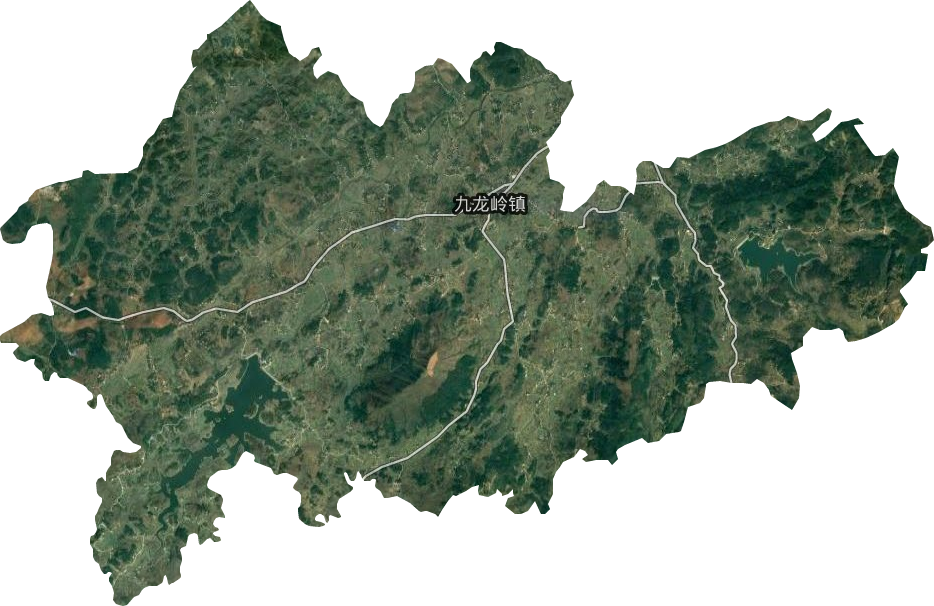 九龙岭镇卫星图