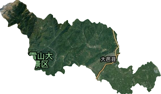 大邑县卫星图
