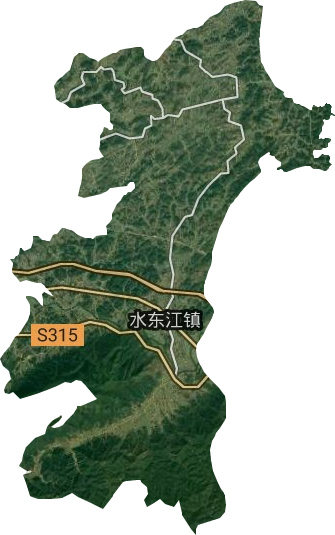 水东江镇卫星图