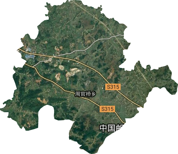 周官桥乡卫星图