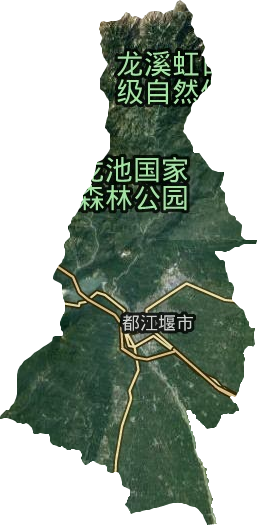 都江堰市卫星图