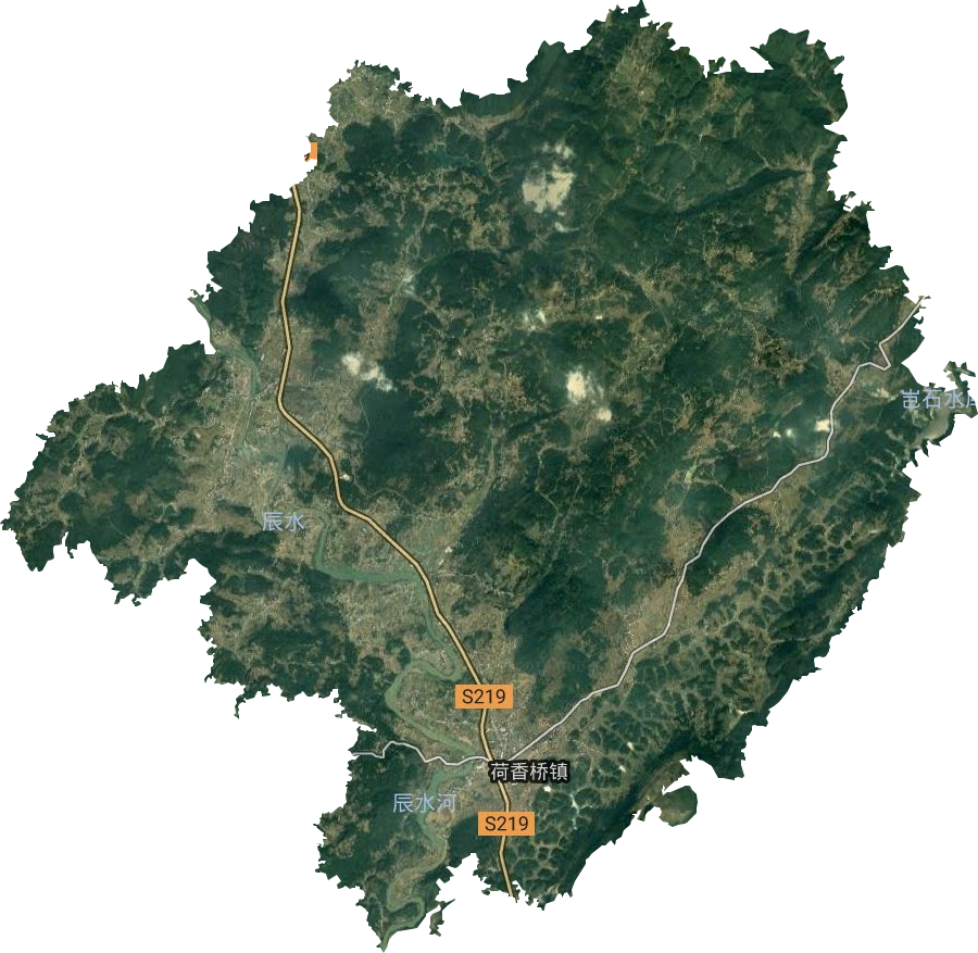 荷香桥镇卫星图
