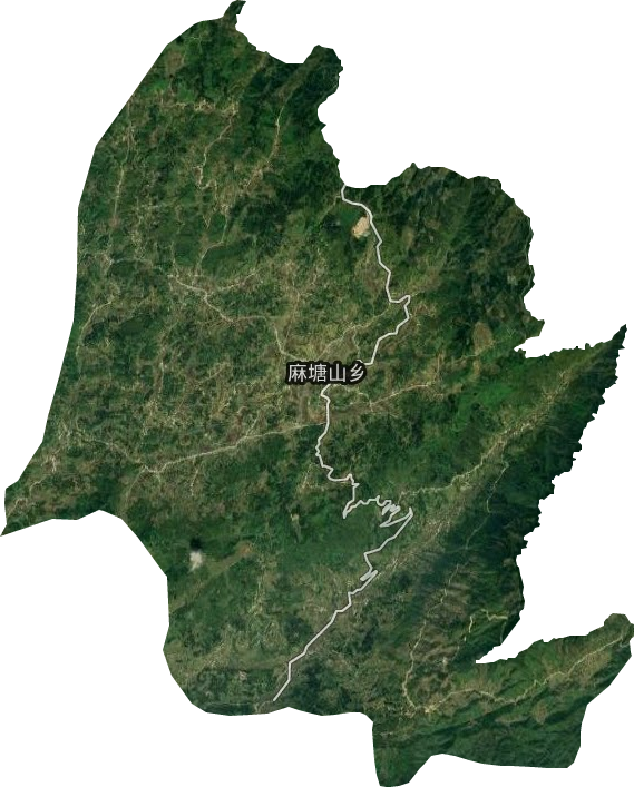 麻塘山乡卫星图