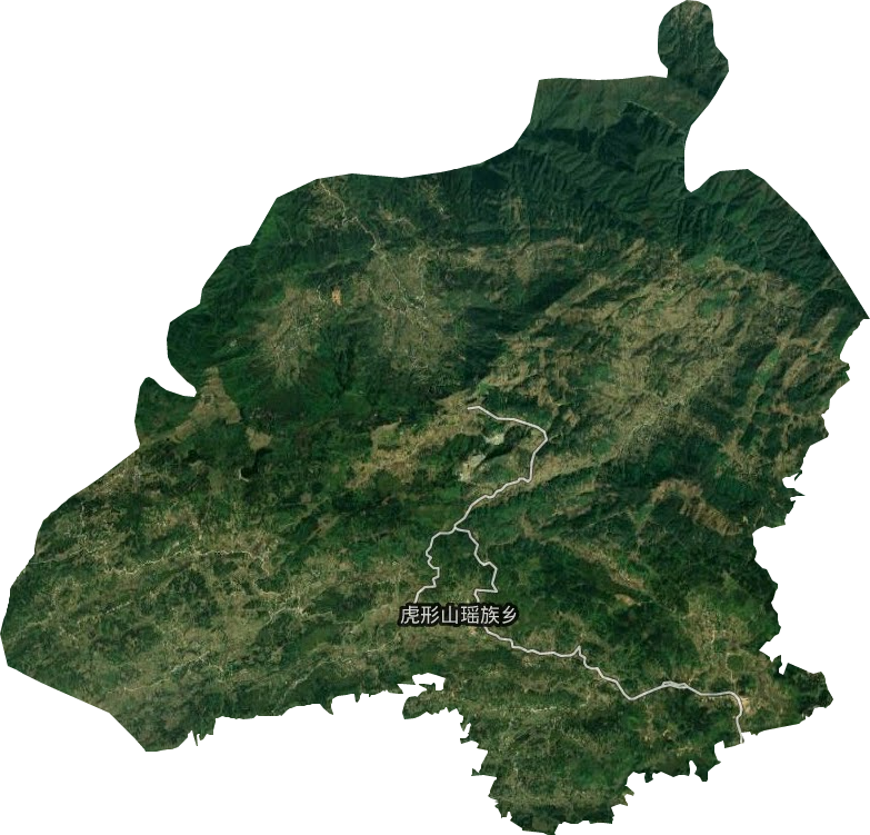 虎形山瑶族乡卫星图