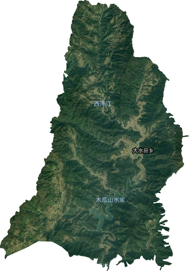 大水田乡卫星图