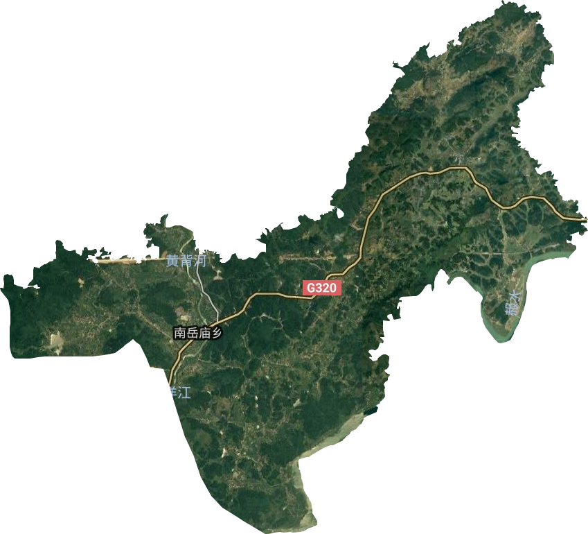 南岳庙乡卫星图