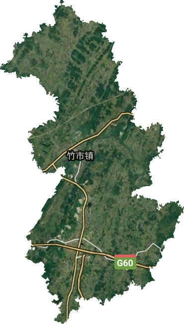 竹市镇卫星图