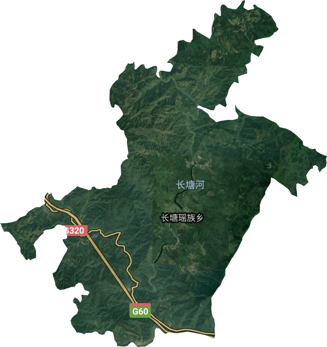 长塘瑶族乡卫星图