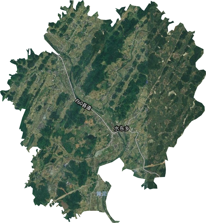 水东乡卫星图