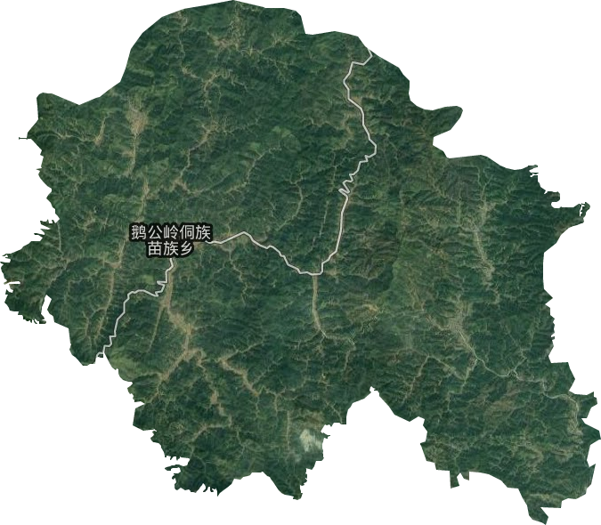 鹅公岭侗族苗族乡卫星图
