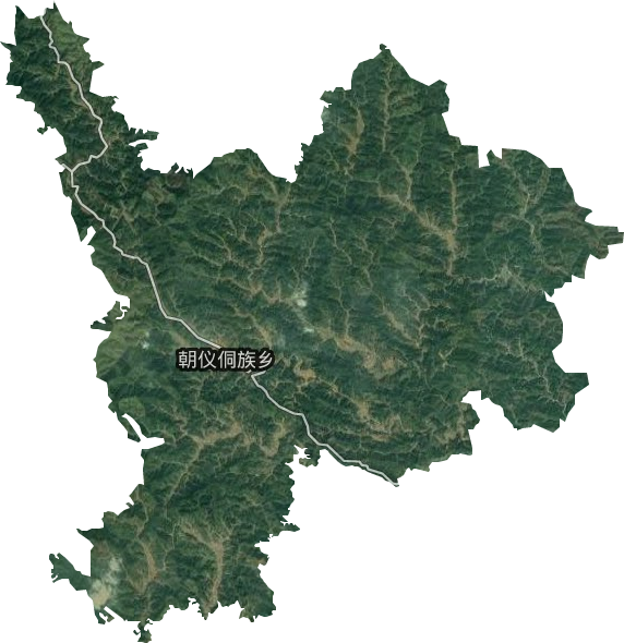 朝仪侗族乡卫星图
