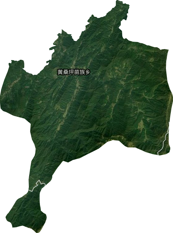 黄桑坪苗族乡卫星图
