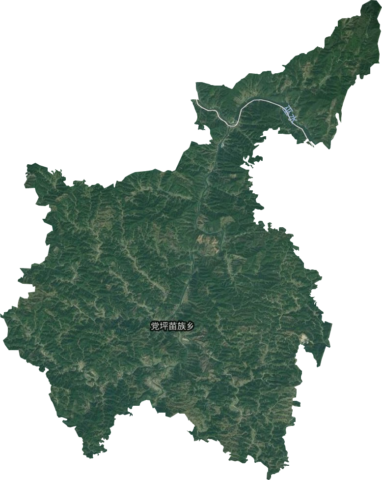 党坪苗族乡卫星图