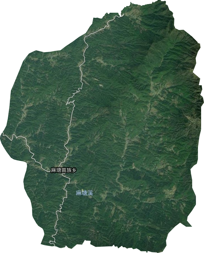 麻塘苗族乡卫星图