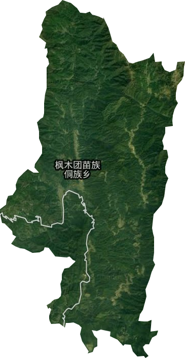 枫木团苗族侗族乡卫星图