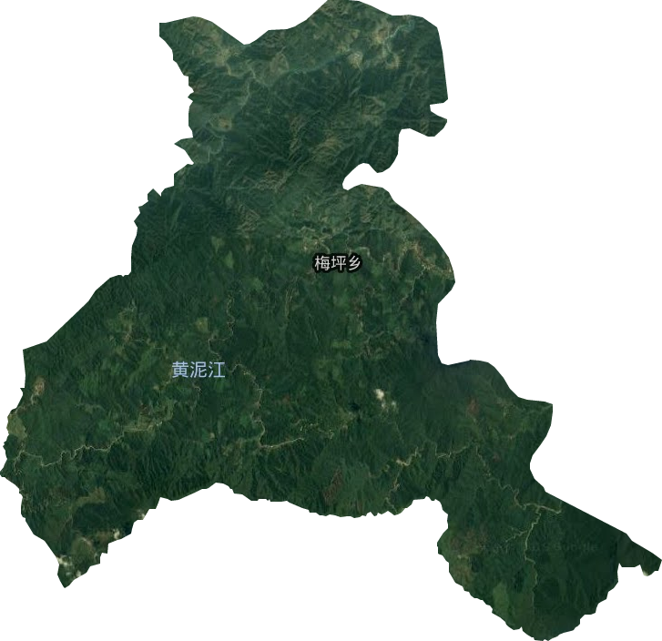 梅坪乡卫星图