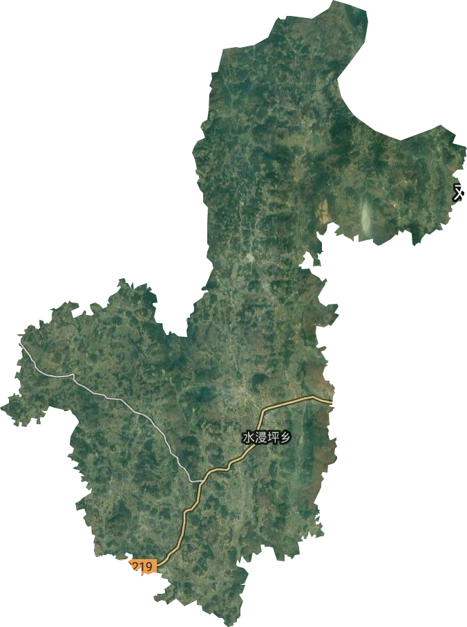 水浸坪乡卫星图