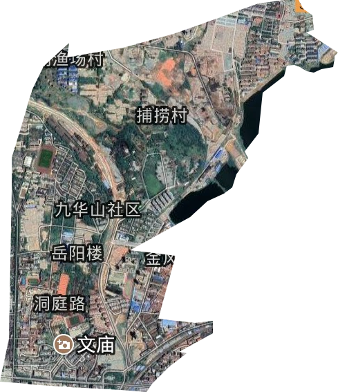 岳阳楼街道卫星图