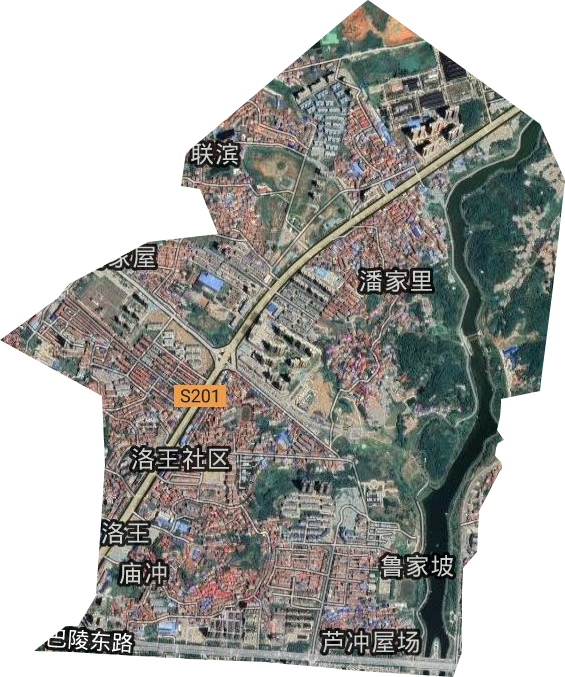 洛王街道卫星图