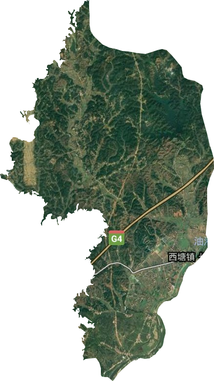 西塘镇卫星图