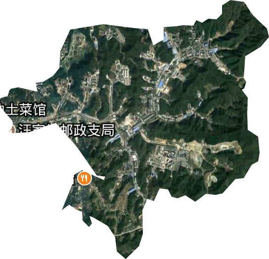 岳化工矿区卫星图