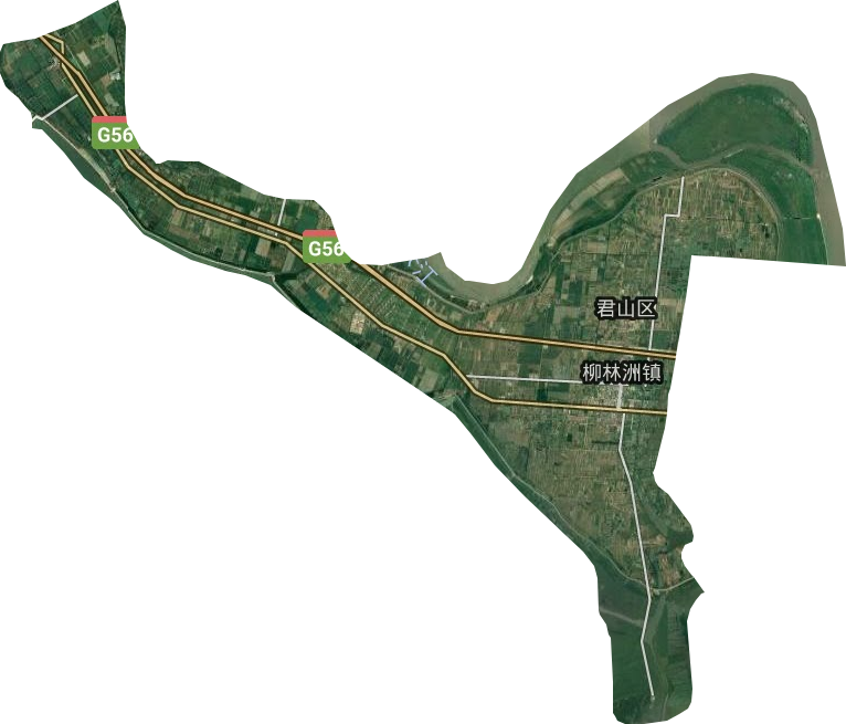 柳林洲镇卫星图