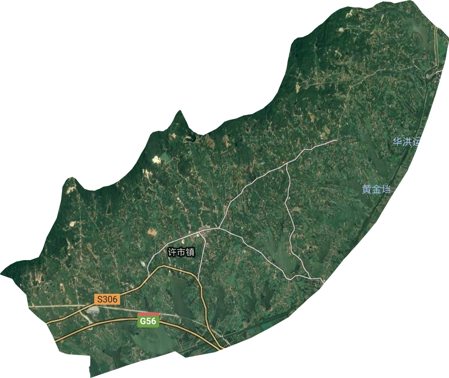许市镇卫星图