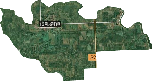 钱粮湖镇卫星图
