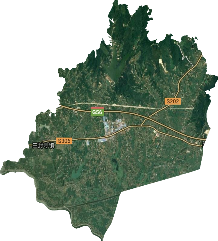 三封寺镇卫星图